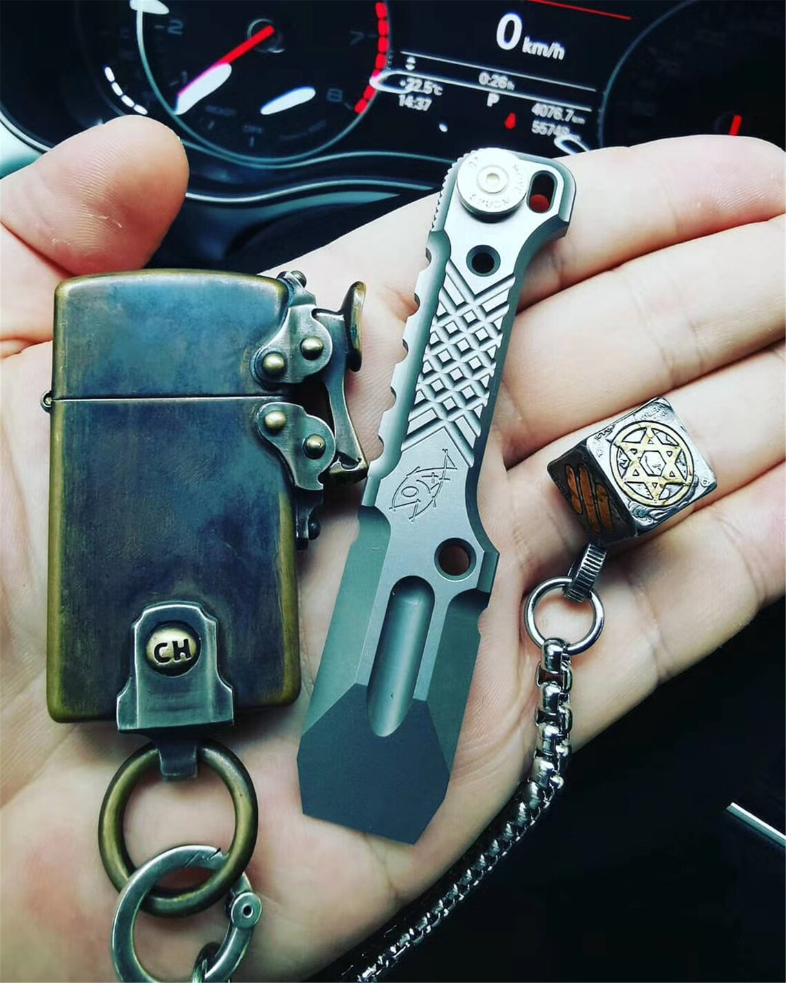 Moyeworks Bullhead Prybar Titanium TC21 EDC Keychain Gear Etsy