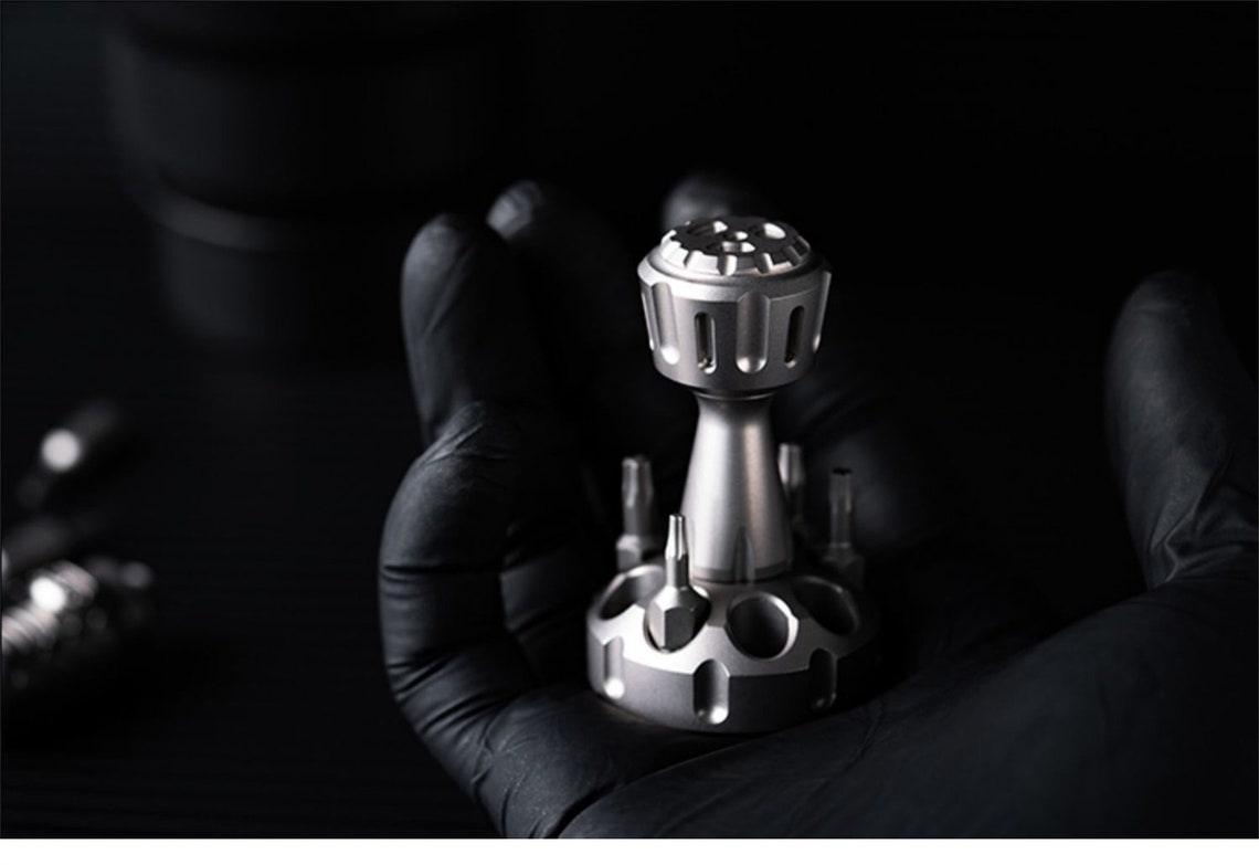 EDC Tool Pocket Push Toy Fidget Slider Titanium Everydaycarry Etsy