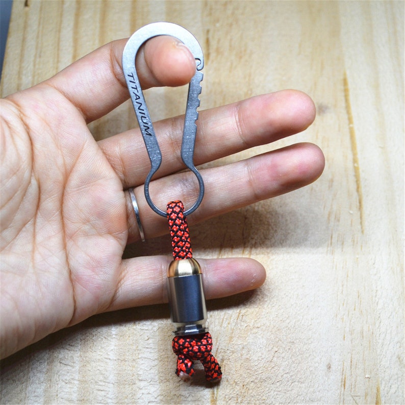 EDC Beads Titanium Brass Screwed Bead Keychain Knife Bead Etsy