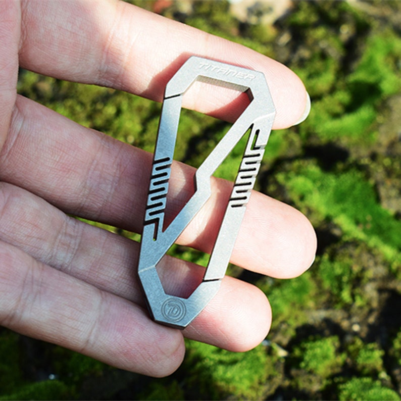 Titanium Keyring EDC Key Chain Carabiner Everydaycarry Daily Etsy