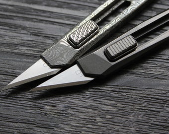 Tragbare Falttasche Messing Messer Schlüsselanhänger Ring Outdoor Craft Werkzeug 