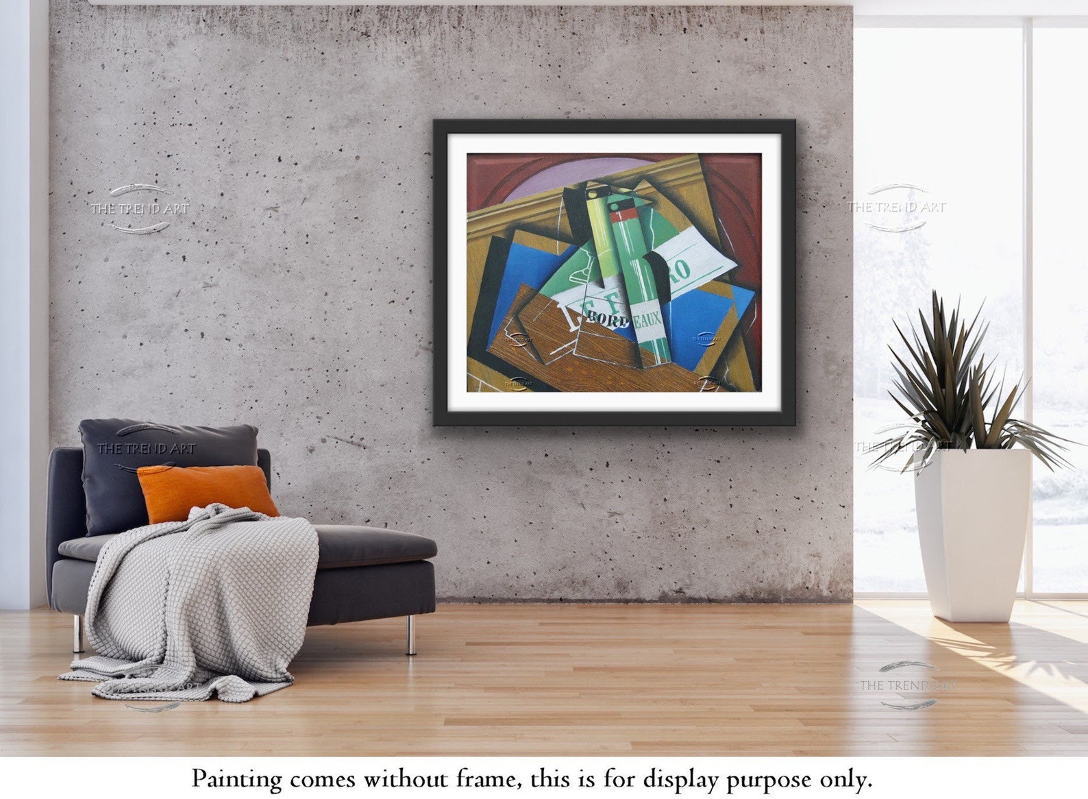 Juan Gris Die Bordeauxflasche Bottle Cubism Painting Etsy UK