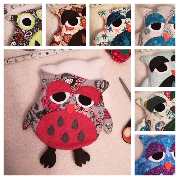 Sleepy Owl Heat and Cold Packs (Washable Cover + Insert)