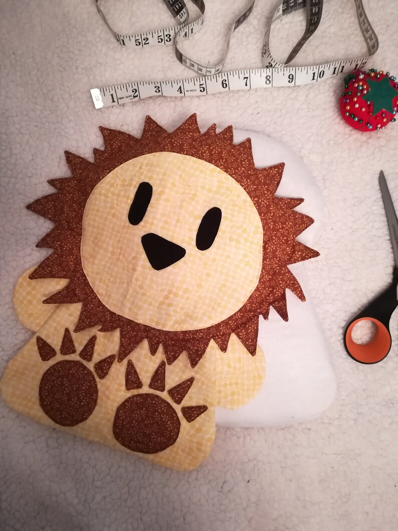 Lion Heating Pad Sewing Pattern digital PDF Etsy