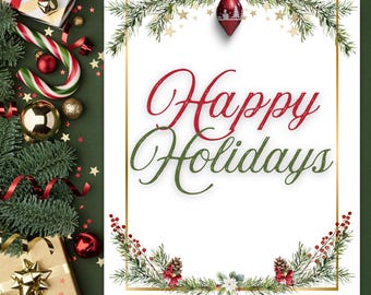 Letrero navideño, letrero navideño imprimible, letrero de fiesta navideña, letrero de fiesta navideña imprimible, letrero de fiesta navideña, letrero de fiesta navideña imprimible