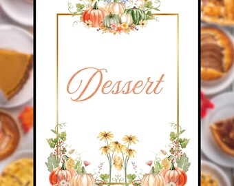 Letrero de Acción de Gracias, imprimible de Acción de Gracias, letrero de postre de Acción de Gracias, mesa de postres de Acción de Gracias, Acción de Gracias, letreros de Acción de Gracias, postre