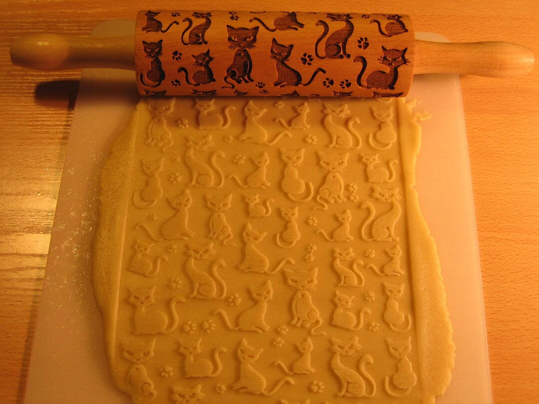 Cats Pattern Rolling Pin Cat Lover Gift Pet Lover - Etsy