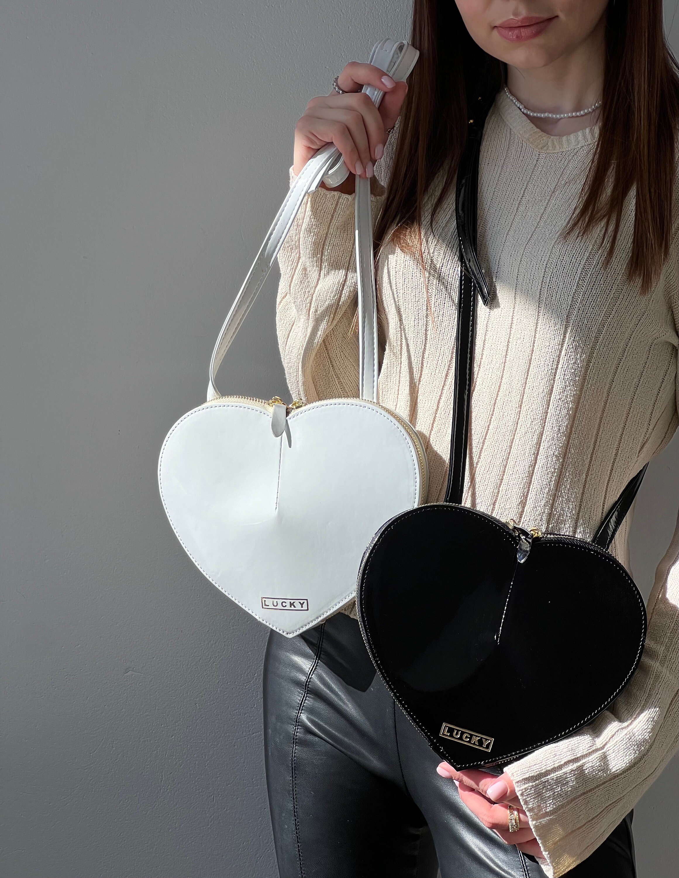 EDIWER Heart Shaped Purse for Women Designer Crossbody Purse