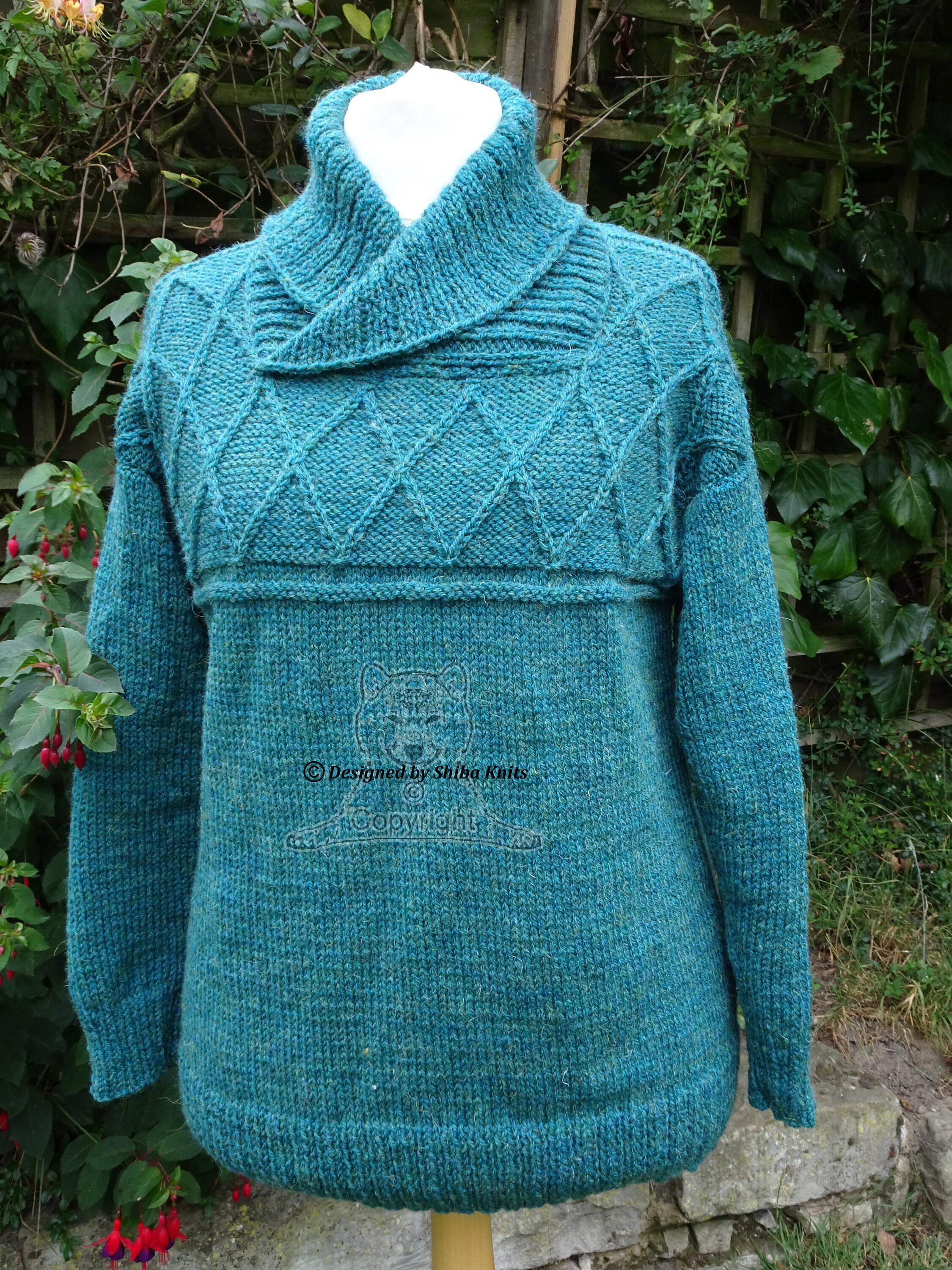 Green Aran Sweater Collared Sweater Green Aran Jumper Etsy