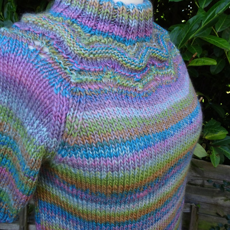 Knit Rainbow Print sweater main image 1