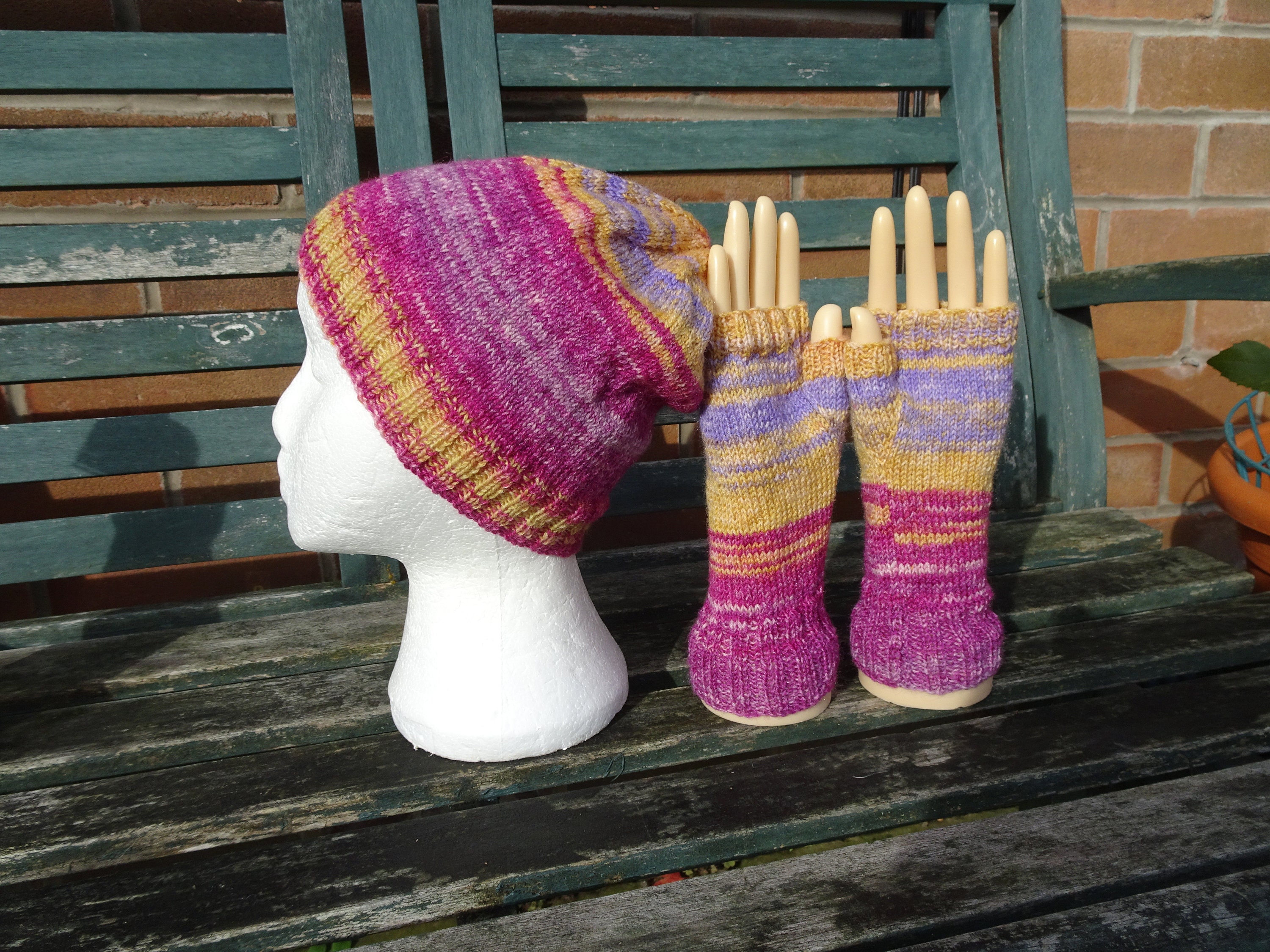 Masaki Kyoho ニット帽 紫・黒・金 HAVE A GRATEFUL DAY ハブアグレイトフルデイ｜KNIT CAP (パープル