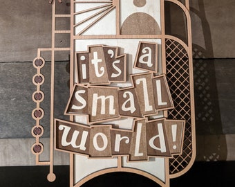 Replica Disneyland It's a Small World Attraction Signage