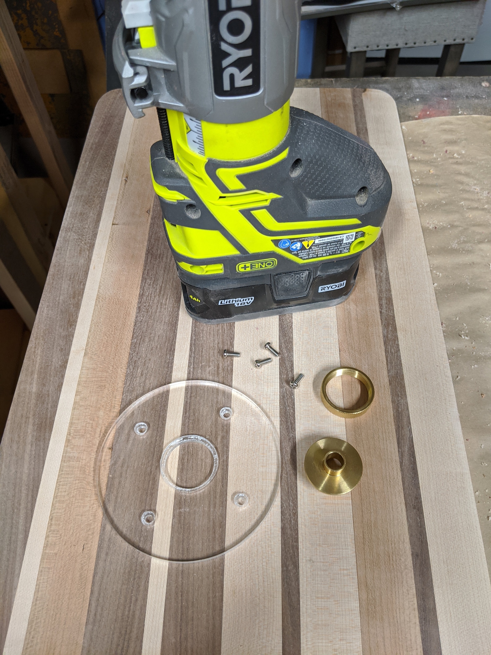 Ryobi/ridgid Compact Routers Guide Bushing Round Baseplate Etsy
