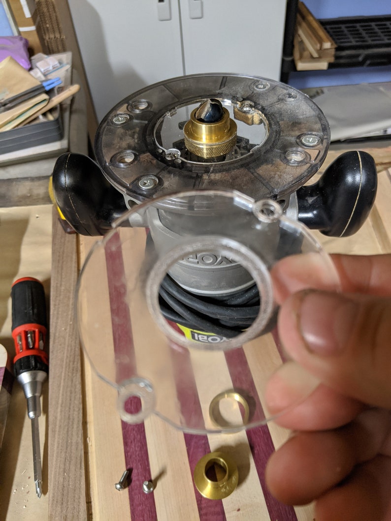 Ryobi Fixed and Plunge Routers Guide Bushing Base Plate Etsy
