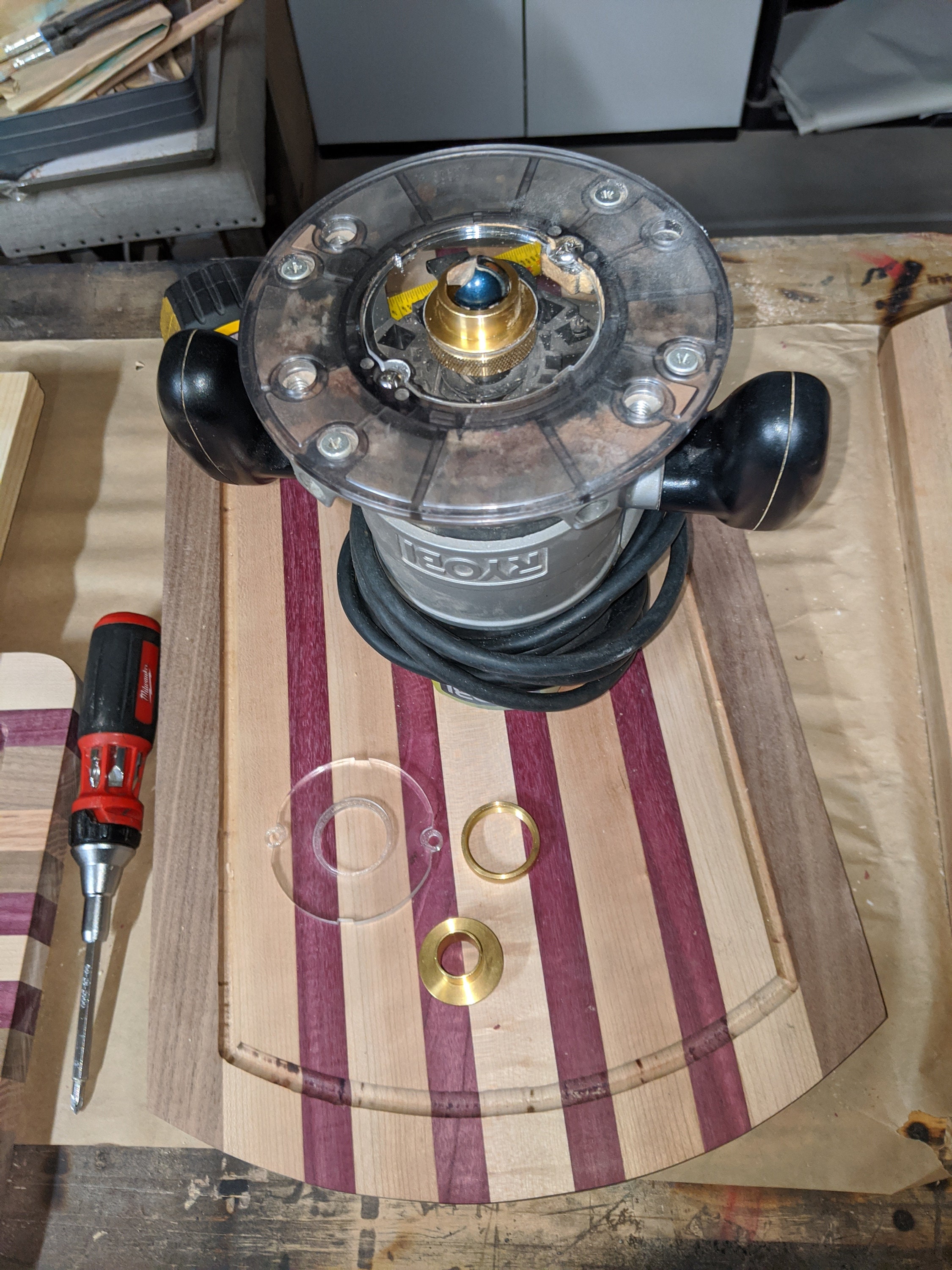 Ryobi Fixed and Plunge Routers Guide Bushing Base Plate Etsy