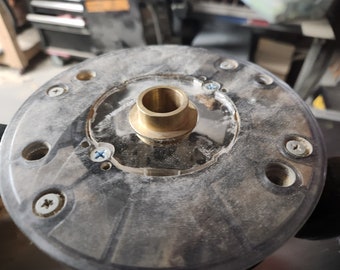 Inserto de placa base para fresadora con buje guía personalizado: compatible con la mayoría de los modelos Ryobi y Rigid.