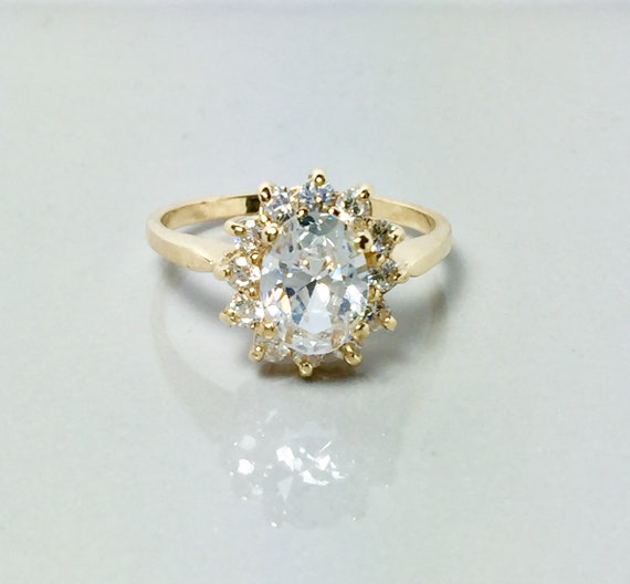 New 14k Solid Gold Ladies Ring - Ladies Gold Prom