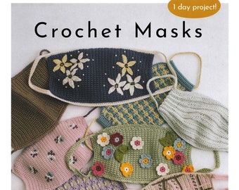 Masques au crochet : projet d'une journée ! | Originale asahi | Traduction en anglais | Téléchargement instantané | PDF | EBOOK