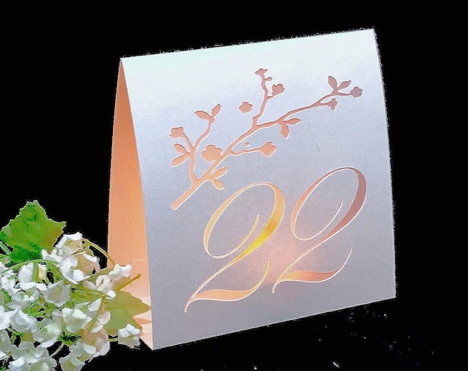 Classic Table Number Luminaries: Easy and Elegant color choices