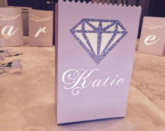 Custom WILL you MARRY ME Proposal Luminaries • Set of 10 luminary bags "Will You Marry Me?" Custom Engagement Decoration
