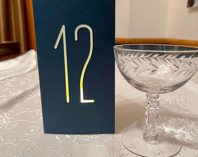 3D Tower Table Numbers: Luminary Centerpieces for Events