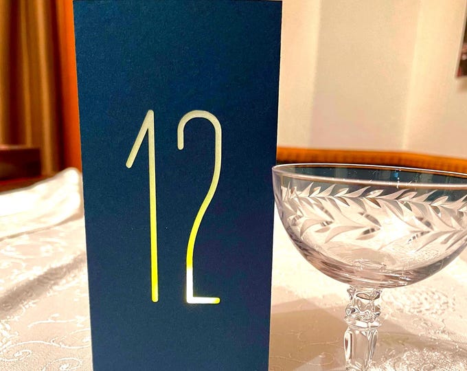 3D Tower Table Numbers: Luminary Centerpieces for Events