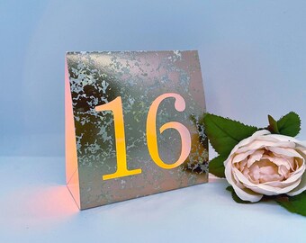 Fall Wedding Table Numbers