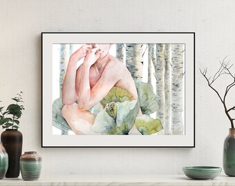 Nude Woman Water Art - Etsy