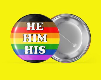 He Him His Pronouns Etsy He Him His Pronouns Etsy