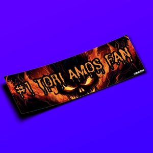 Fan numero uno (#1) di Tori Amos - Adesivo per paraurti o magnete 10" x 3" - Impermeabile - Resistente ai raggi UV/graffi