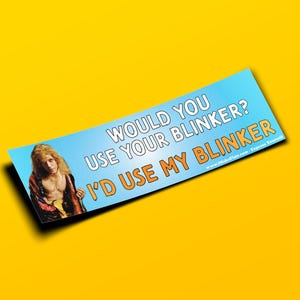 Useresti il tuo lampeggiante? Userei il mio lampeggiante Buffalo Bill - Adesivo per paraurti o magnete 10" x 3" - Impermeabile - Resistente ai raggi UV/graffi