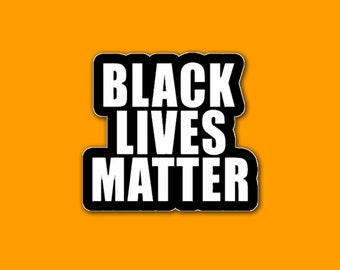 Black Lives Matter - Autocollant découpé personnalisé - Fait à la main sur commande - Bouteille d'eau - Ordinateur portable - Carnet de notes - Voiture - Autocollant de pare-chocs