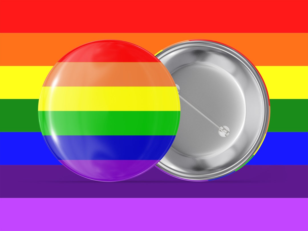 Pride Buttons Rainbow - LGBTQ+ - Pride - Handmade Pin Back Button - Etsy