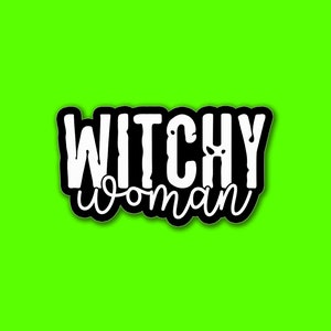 Witchy Woman - Custom Die Cut Sticker - Handmade to Order - Water Bottle - Laptop - Notebook - Car - Bumper Sticker