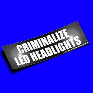 Fari a LED - Adesivo paraurti o magnete 10" x 3" - Impermeabile - Resistente ai raggi UV/graffi