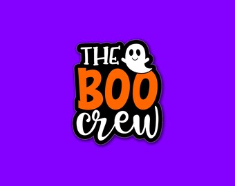 The Boo Crew - Naklejka wycinana na zamówienie - Ręcznie robiona na zamówienie - Butelka na wodę - Laptop - Notatnik - Samochód - Naklejka na zderzak