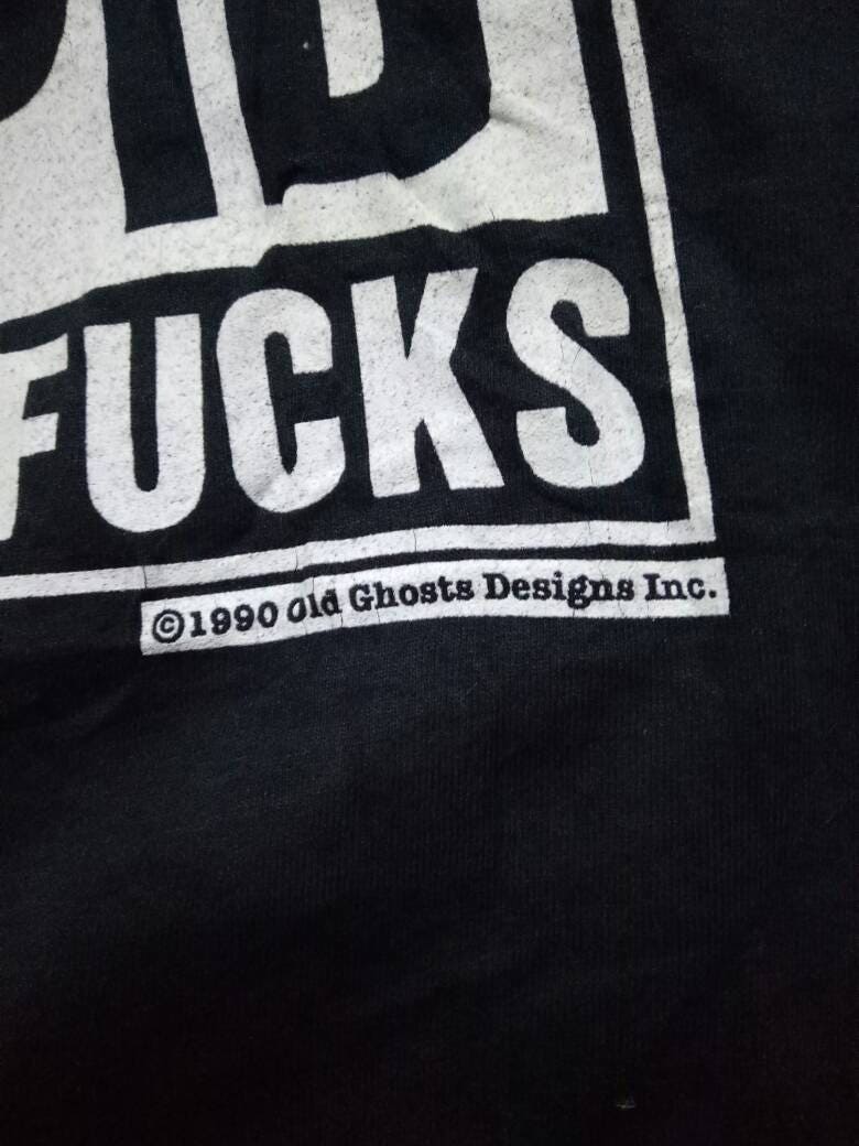 old ghosts オールドゴースト STUPID 半袖 Tシャツ M Vintage Rare! Old Ghosts Design Inc Paranoid Stupid Lame Old F*cks