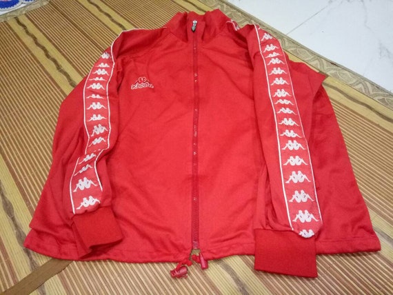 Vintage Kappa Spell Out Big Logo Fully Zipper Side Tape Vintage Kappa Spell Out Big Logo Fully Zipper Side Tape