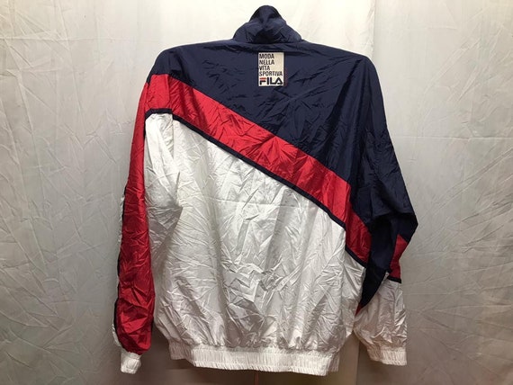 Vintage Fila Sport Biella Italia Multicolour Zipper Jacket Free