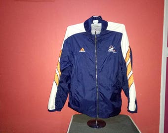 Vintage Adidas World Cup France 98 Italy  Spell Out Embroidery  windbreaker / swag/ hip hop/ streetwear M size