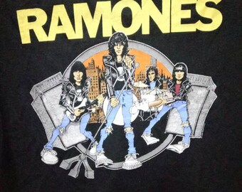 【USED】RAMONES ROAD TO RUIN Tシャツ 1234 Vintage Ramones Road To Ruin T-Shirt Women's XL 1234 Label