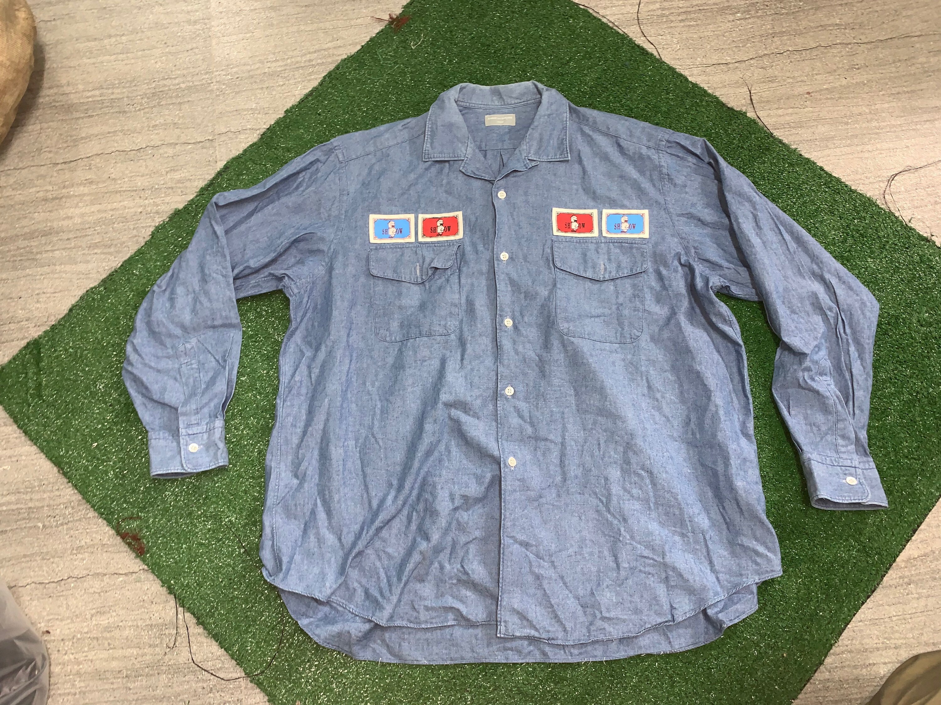 ヴィンテージ コム デ ギャルソン オム シャンブレー シャツ AD 1990