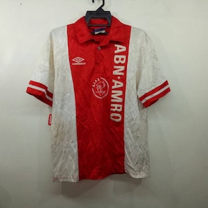 Rare!! Ajax Amsterdam Football Club 90s Umbro soccer Jersey Medium Size