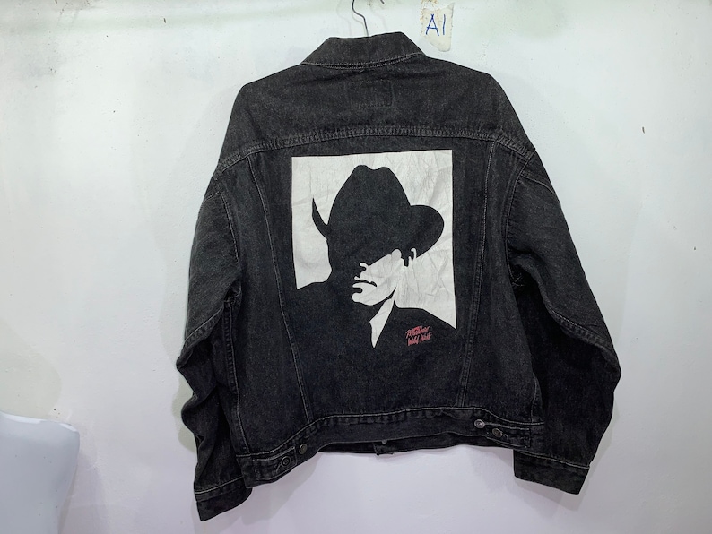 Vintage Marlboro Wild West Trucker Jacket Big Printed L size