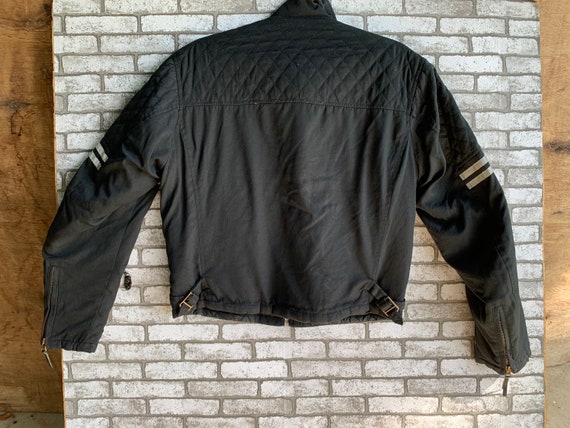 Vintage Harley Davidson Motorcycle Jacket Multi Zipper M