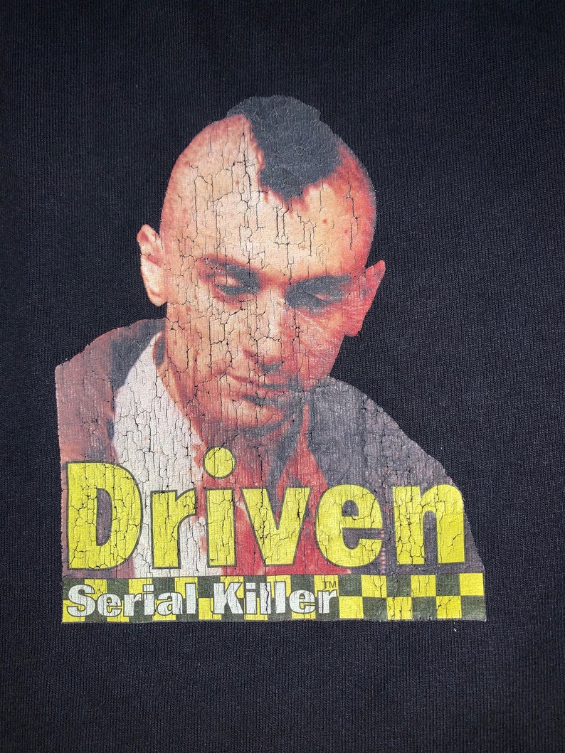 Selten Jahrgang Taxifahrer Serienmörder gefahren Robert De Niro Film Martin Scorsese T-shirt S Bild 3