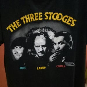 Vintage Rare The Three Stooges 1988 / Movie t-shirt X L image 2