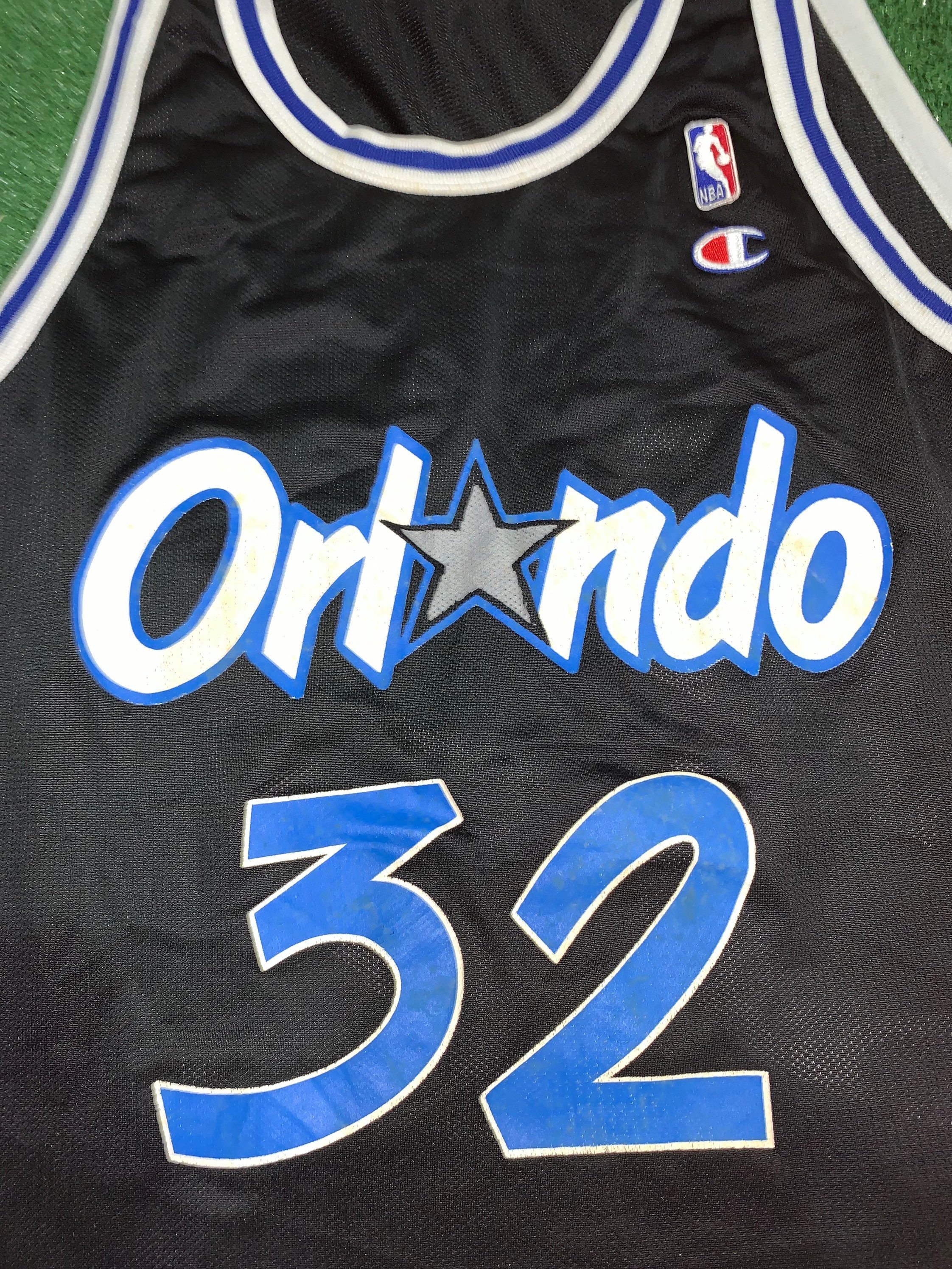 Black and Blue #32 SHAQ Orlando Magic Champion Jersey - 5 Star Vintage