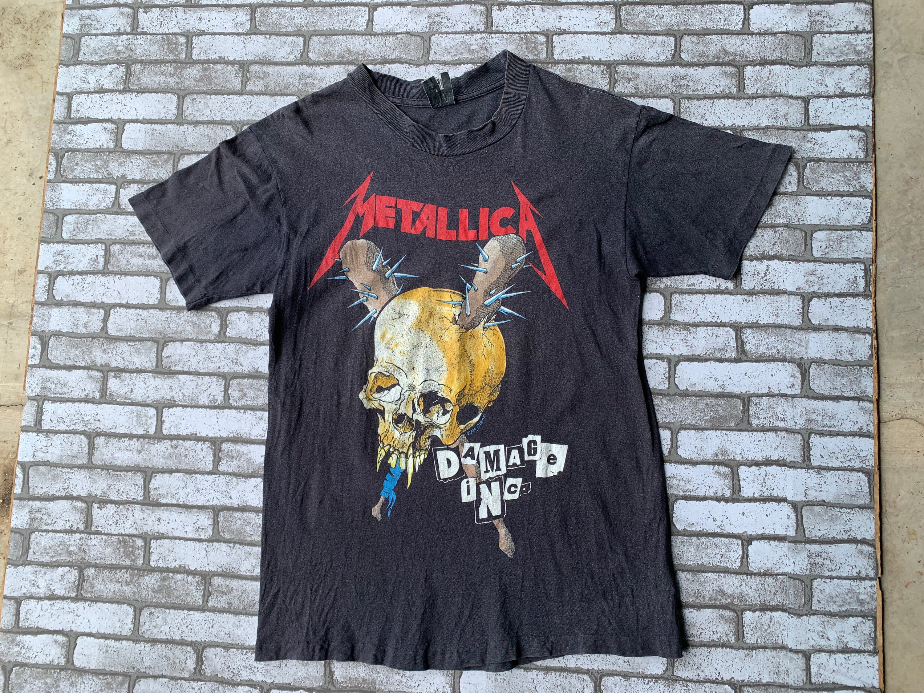 Rare Vintage Metallica Damaged Inc Pushead Design Heavy ...