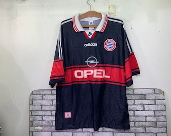 Vintage FC Bayern München jaren '90 Opel Jersey Football Club Adidas Maat XXL